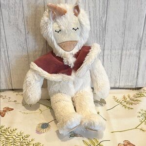 Slumberkins Plush Unicorn Kin Toy with Burgundy Cape